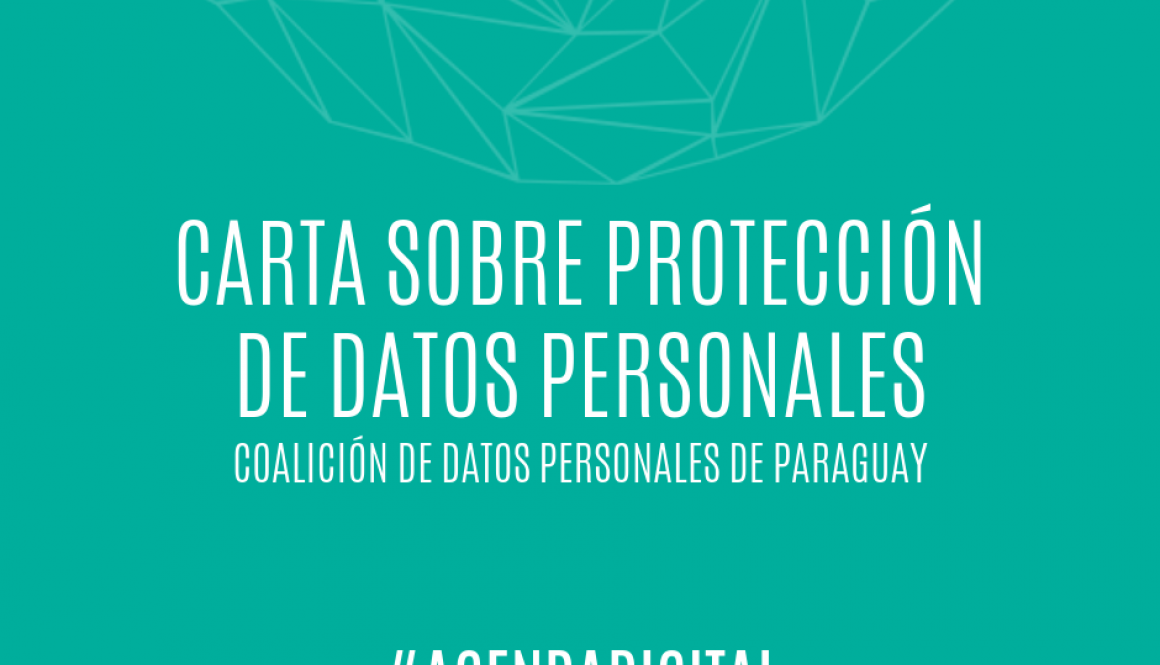 Carta sobre proteccion de datos personales
