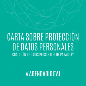 Comunicado coalición datos personales Carta sobre proteccion de datos personales