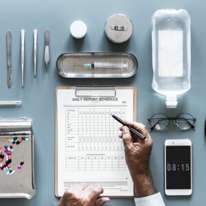 higiene-digital Instrumento de medicina y un celular