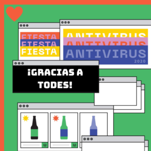 ¡Gracias a todes! fiesta antivirus