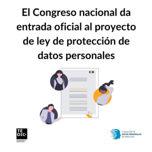 El Congreso nacional da entrada oficial al proyecto de ley de protección de datos personales El Congreso nacional da entrada oficial al proyecto de ley de protección de datos personales