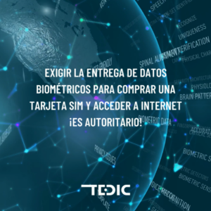 Datos biometricos proyecto de ley portada articulo TEDIC