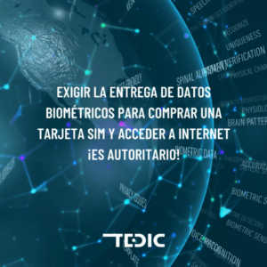 Datos biometricos proyecto de ley portada articulo TEDIC Datos biometricos proyecto de ley portada articulo TEDIC