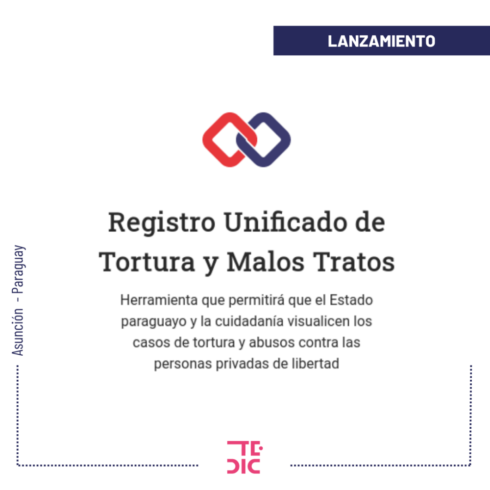 imagen de lanzamiento de la app de registro unificado de tortura y malos tratos.