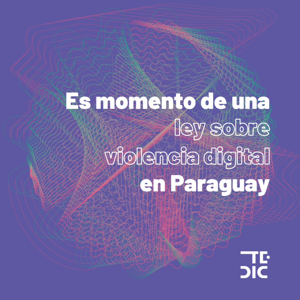 Imagen con título: es momento de una ley sobre violencia digital en Paraguay