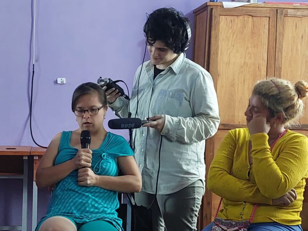 podcast and digital security workshops for Kuña Aty Women's Committee of Táva Guaraní