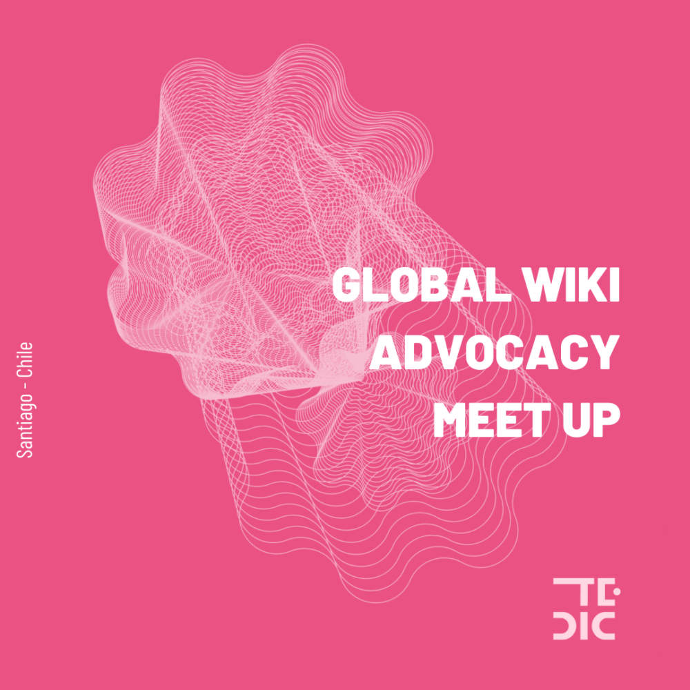 Flyer con texto: Global Wiki Advocacy Meet up