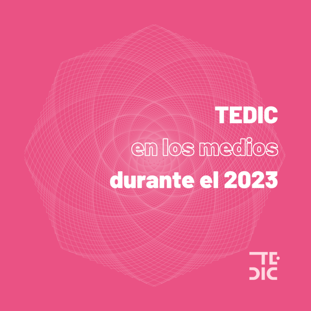 Placa con texto: TEDIC en los medios durante el 2023