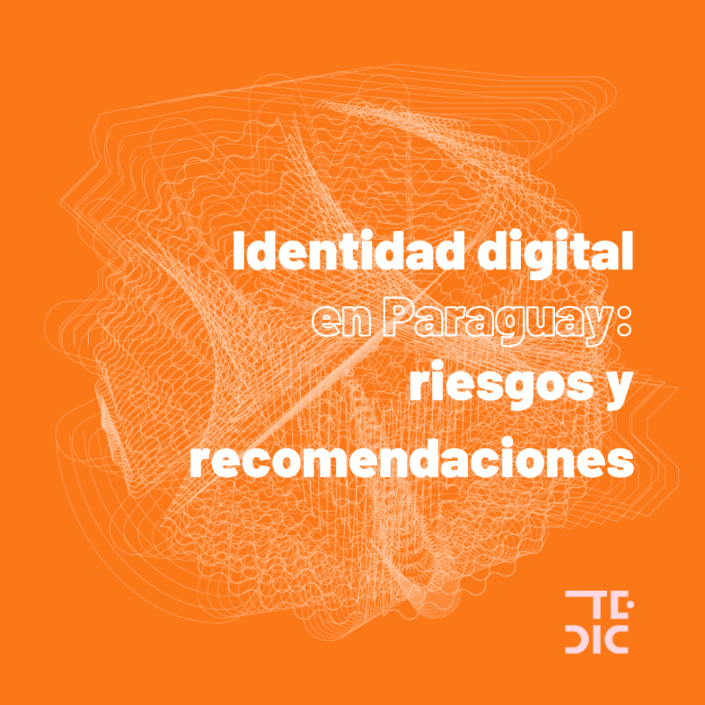 flyer con texto: identidad digital en Paraguay: riesgos y recomendaciones