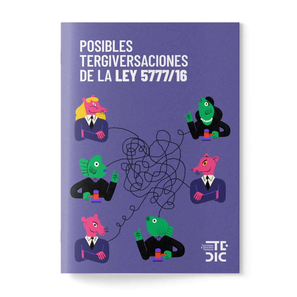 Portada investigación: posibles tergiversaciones de la ley 5777/16