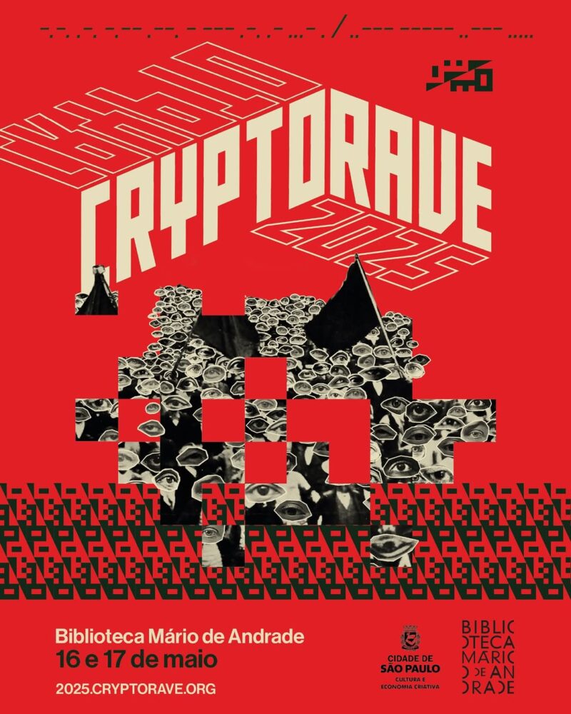Flyer del evento "Cryptorave".
